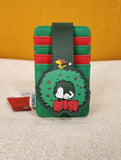 Snoopy And Woodstock Holiday Wreath Cardholder