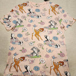 Bambi Flower Thumper Character T Shirt Pink Size M