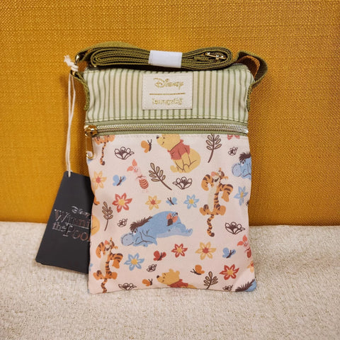 Winnie the Pooh and Friends Floral AOP Passport Bag