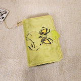 Dr. Seuss The Grinch Furry Plush Cosplay Glow Zip Around Wallet