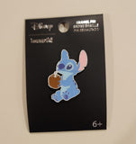 Stitch Coconut Drink Enamel Pin