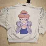 Princess Anime Cinderella Sweatshirt Crewneck Pullover Women M