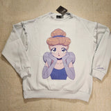 Princess Anime Cinderella Sweatshirt Crewneck Pullover Women L