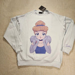 Princess Anime Cinderella Sweatshirt Crewneck Pullover Women L