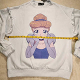 Princess Anime Cinderella Sweatshirt Crewneck Pullover Women L