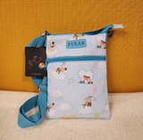 Pixar UP Balloons Clouds Characters Passport Bag