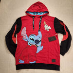 Stitch Devil Scrump Red Hoodie Unisex Size Medium