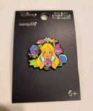 Alice In Wonderland Floral Friends Wild Flowers Bright Pin