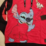 Stitch Devil Scrump Red Hoodie Unisex Size Medium