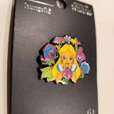 Alice In Wonderland Floral Friends Wild Flowers Bright Pin