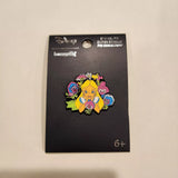 Alice In Wonderland Floral Friends Wild Flowers Bright Pin