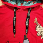 Stitch Devil Scrump Red Hoodie Unisex Size Medium