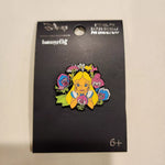 Alice In Wonderland Floral Friends Wild Flowers Bright Pin