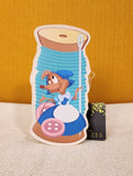 Cinderella Mouse Sewing Thread Spool Cardholder