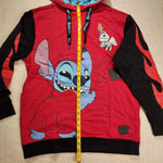 Stitch Devil Scrump Red Hoodie Unisex Size Medium