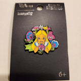 Alice In Wonderland Floral Friends Wild Flowers Bright Pin