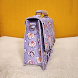 Princess Anime Heart Purple Crossbody Handbag