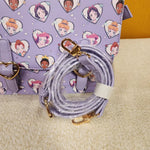 Princess Anime Heart Purple Crossbody Handbag