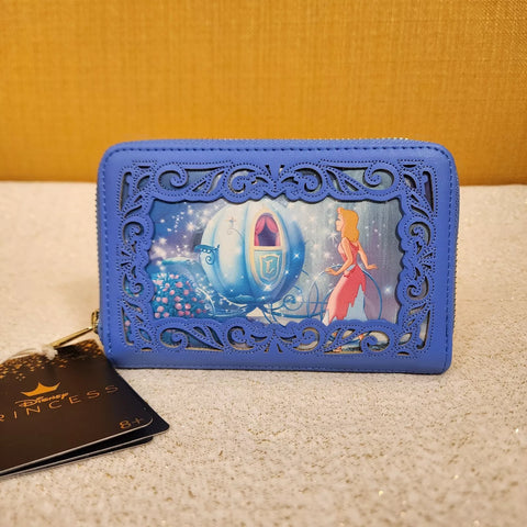 Cinderella Princess Scene Window Pumpkin Carriage Wallet