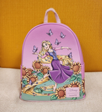 Tangled Sunflower Field Rapunzel Pascal Pink Mini Backpack