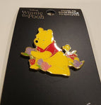 Winnie The Pooh Pooh Bear & Tulips Floral Enamel Pin