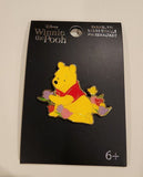 Winnie The Pooh Pooh Bear & Tulips Floral Enamel Pin