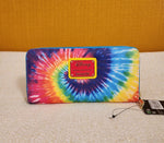 Mickey and Minnie Mouse Tie Dye Rainbow Wallet