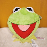 the Muppets Kermit Face Plush Stuffed Throw Pillow