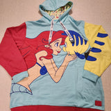 Princess Ariel & Flounder the Little Mermaid Hoodie 2XL