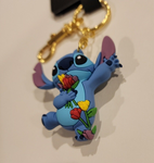 Stitch with Tulips 3D Keychain