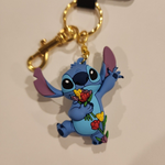 Stitch with Tulips 3D Keychain