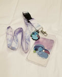 Stitch Sleeping Clouds Lanyard ID Holder