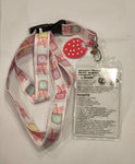 Hello Kitty Strawberry Milk Lanyard