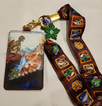 Land Before Time Group Scene Lanyard