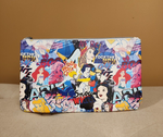 Princess Comic AOP Print Cosmetic Bag