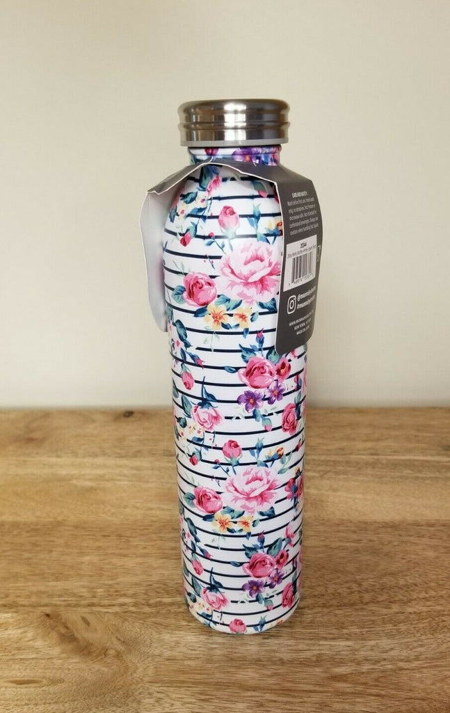 manna stainless steel retro dark floral flowers water bottle 20oz -  Drinkware, Facebook Marketplace