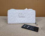 Minnie Mouse White Bow Sequin Wedding Wallet