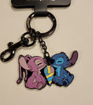 Stitch and Angel Snow Cone Keychain