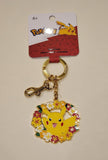 Pikachu Floral Enamel Keychain