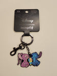 Stitch and Angel Snow Cone Keychain