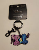 Stitch and Angel Snow Cone Keychain