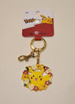 Pikachu Floral Enamel Keychain