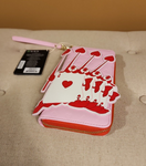 Alice in Wonderland Aces of Hearts Wallet Wristlet