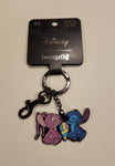 Stitch and Angel Snow Cone Keychain