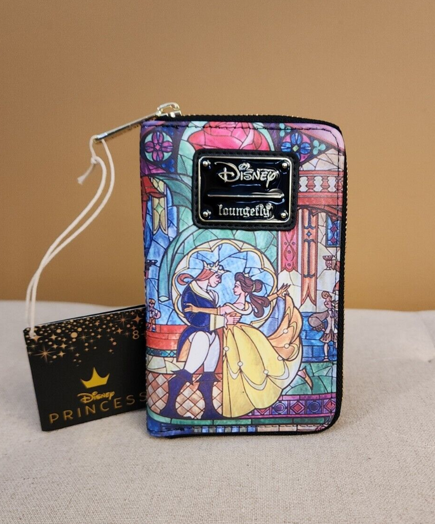 Loungefly Disney Sleeping Beauty Stained Glass Castle Zip Around Wallet