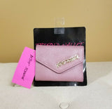 Betsey Johnson Mauve Purple Trifold Wallet