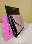 Betsey Johnson Mauve Purple Trifold Wallet