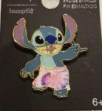 Stitch Tie-Dye Shorts Enamel Pin