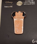 Minnie Mouse Rose Gold Glitter Tumbler Pin