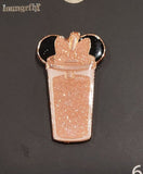 Minnie Mouse Rose Gold Glitter Tumbler Pin